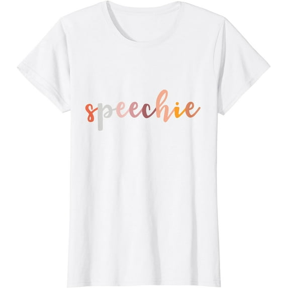 Speechie Gift Language Therapist Boho Retro Pathologist Gift T-Shirt