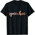 thumbnail image 1 of Speechie Gift Language Therapist Boho Retro Pathologist Gift T-Shirt, 1 of 3