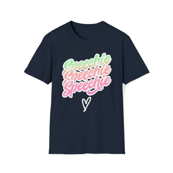 Speechie, Gildan Unisex Softstyle Shirt, Speech Therapy Graphic Tee, S-3XL