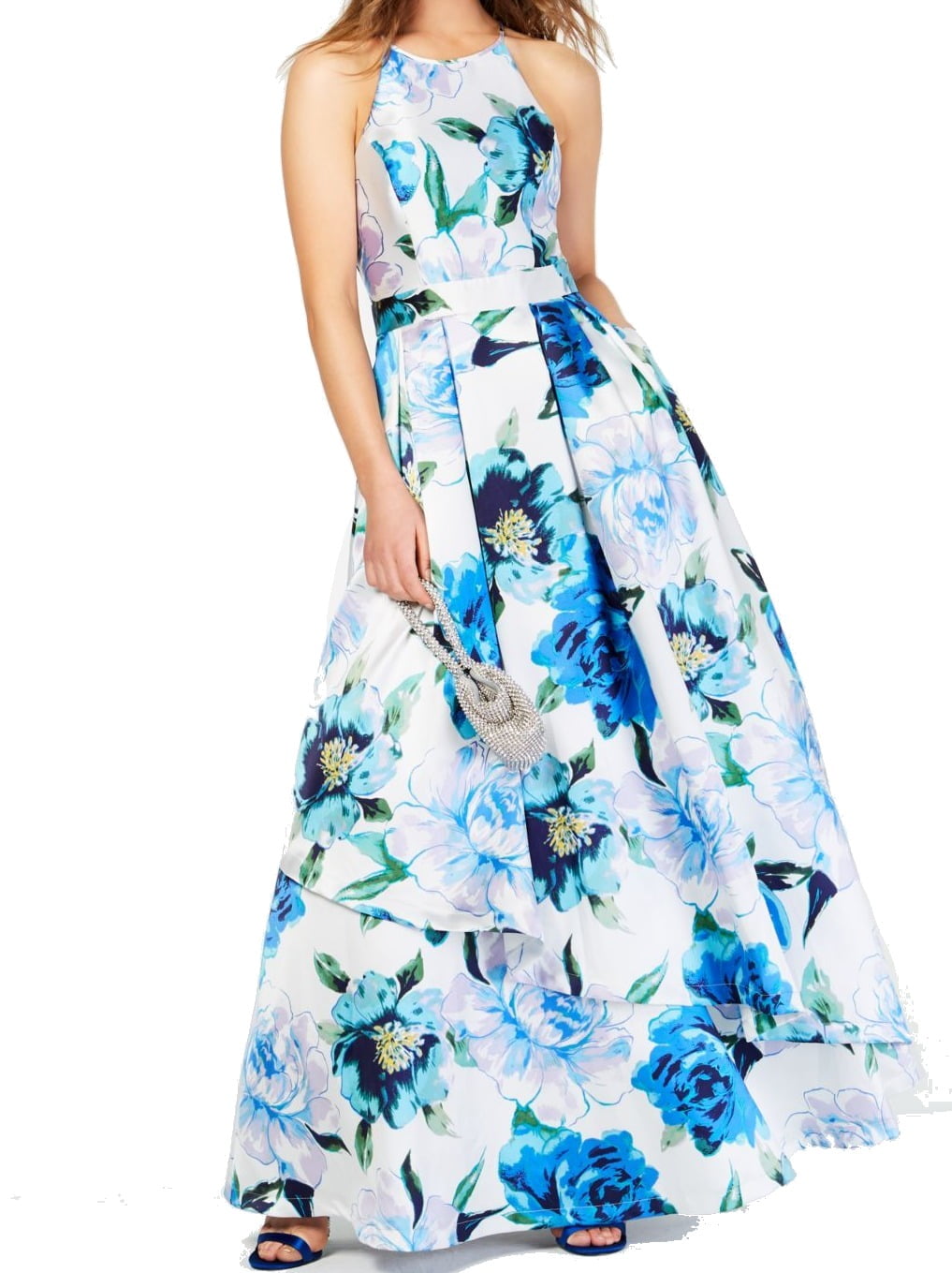 white christmas dresses Speechless Strapless Floral Ruffle Mini Dress