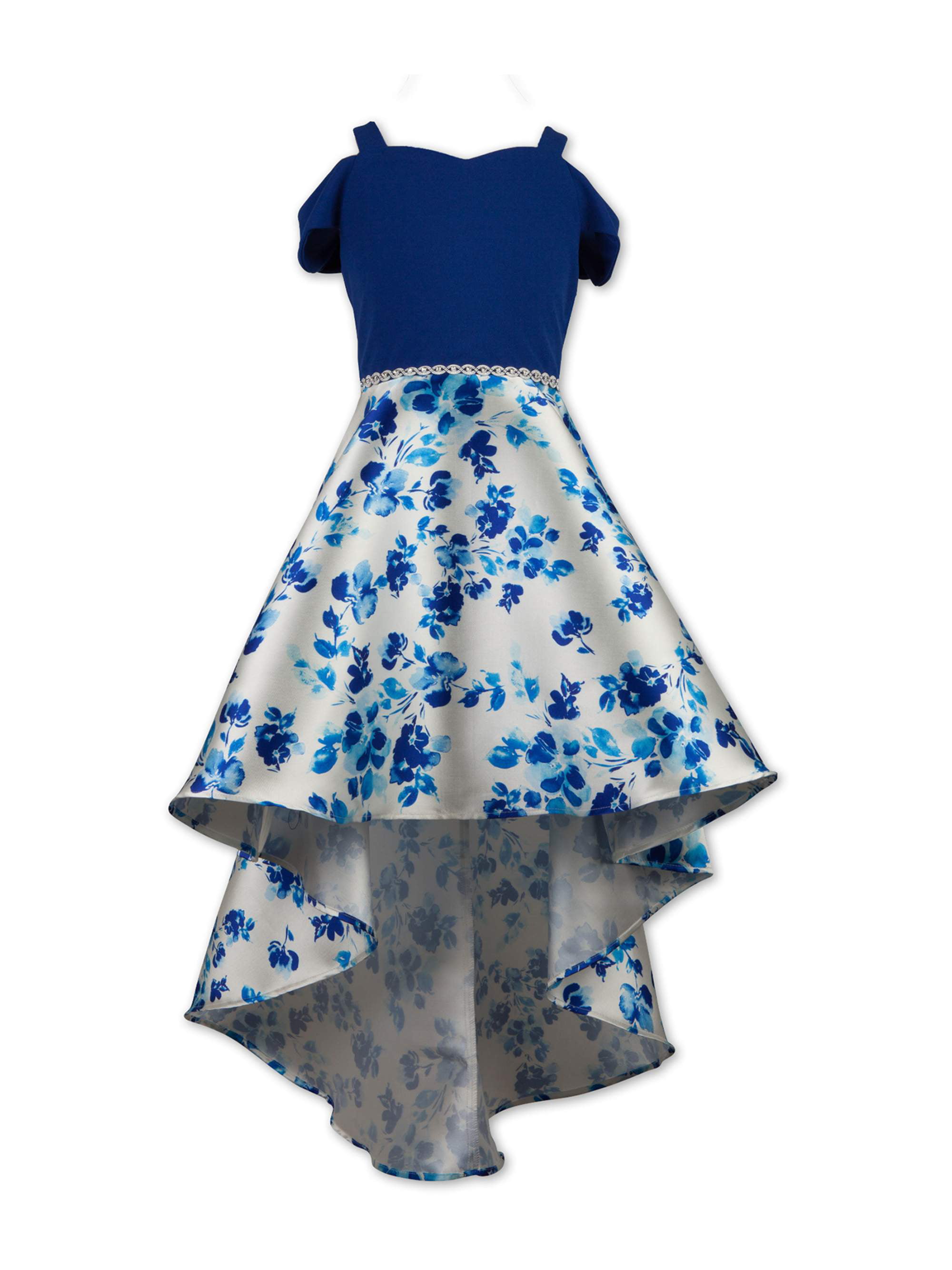 Rare Editions Big Girls 7-16 Asymmetrical-Neckline Fit-And-Flare Mikado  Dress | Pueblo Mall