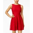 thumbnail image 1 of Speechless Juniors Glittered Lace Dress Cherry Red 13, 1 of 1