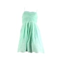 thumbnail image 1 of Speechless Juniors Mint Spaghetti Strap Embroidered-Hem A-Line Dress 5, 1 of 1