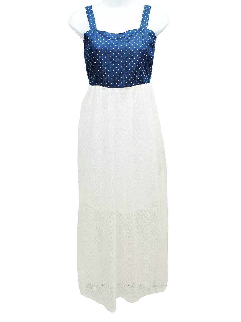 corset lace-up midi dress Angela Mesh Corset Lace Up Midi Dress main image 1