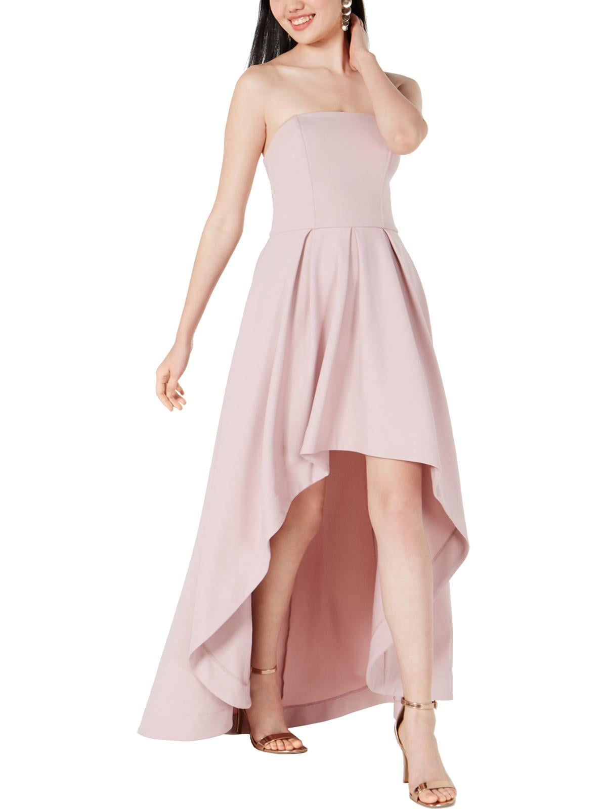 Speechless Womens Crepe Strapless High-Low Dress, Pink, 7 - Walmart.com Speechless Womens Crepe Strapless High-Low Dress, Pink, 7 - Walmart.com