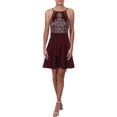 thumbnail image 1 of Speechless Womens Juniors Caviar Bead Embellished Cocktail Dress, 1 of 2