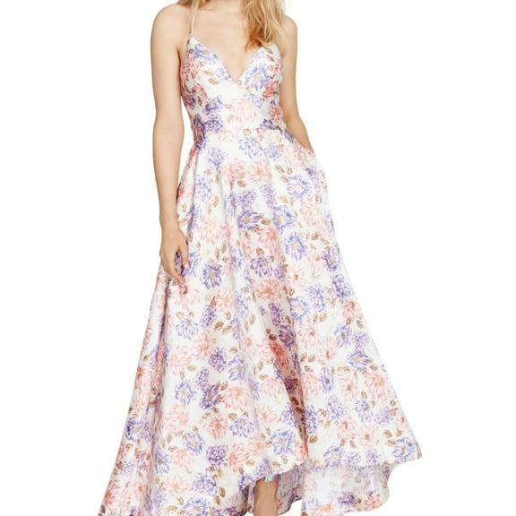 Speechless Womens Lace Trim Gown Dress, Multicoloured, Juniors, 9