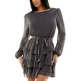 thumbnail image 1 of Speechless Womens Juniors Metallic Short Mini Dress, 1 of 1