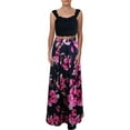 thumbnail image 1 of Speechless Womens Juniors Off The Shoulder Floral Crop Top Dress, 1 of 2