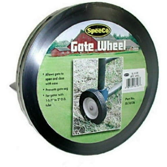 Speeco Farmex Replacement Rolling Fence Gate Wheel - 8" Wheel - 1 Pack, Black
