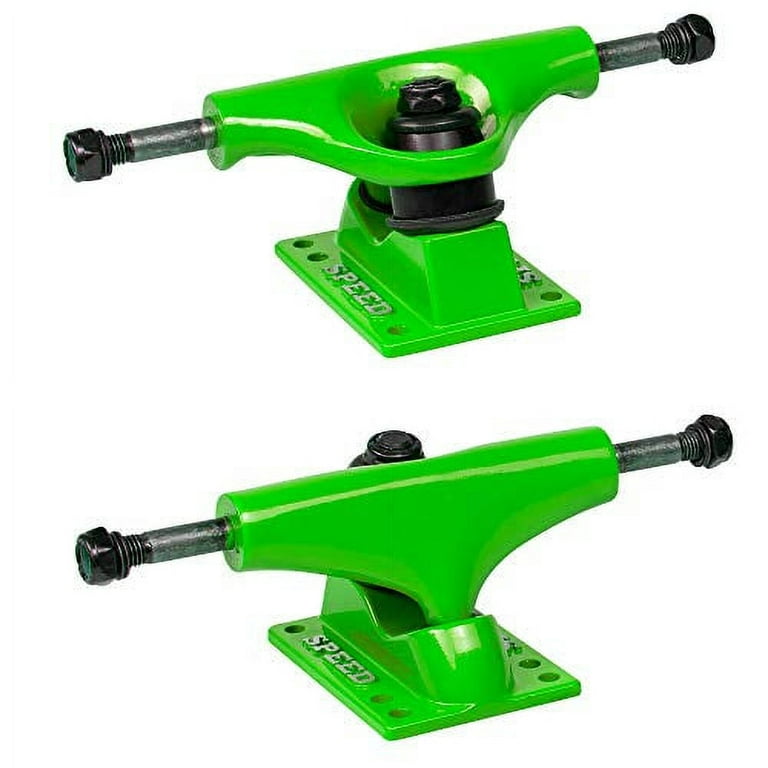 Speed 102mm 4 Aluminum Skateboard Trucks (Green)
