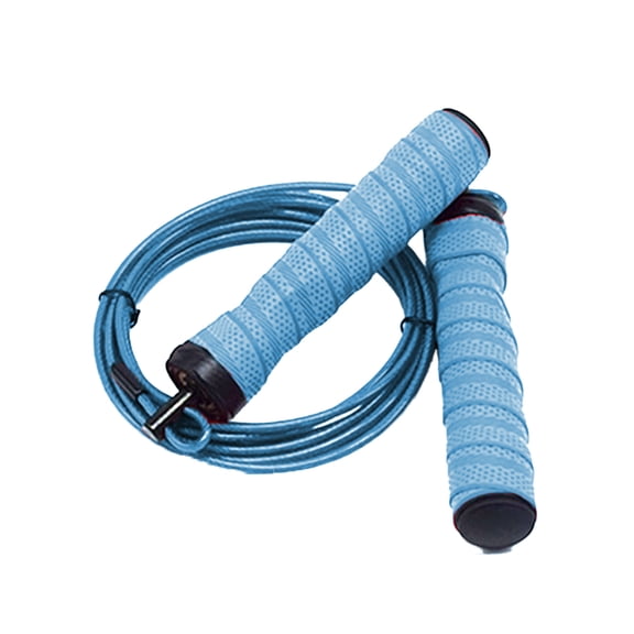 Speed Adjustable Jumping Ropes For Double Unders, Exercise Crossfit Fitness Workout, Weight Loss - blue