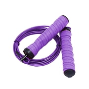 Speed Adjustable Jumping Ropes For Double Unders, Exercise Crossfit Fitness Workout, Weight Loss - purple
