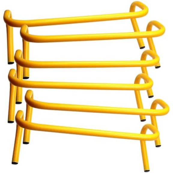 Speed & Agility Soccer/Football/Basketball Plyometric, Track/Running and All-Purpose Training Equipment Hurdle (Set of 6), Yellow, 9-inch$$Sport & Recreation Other