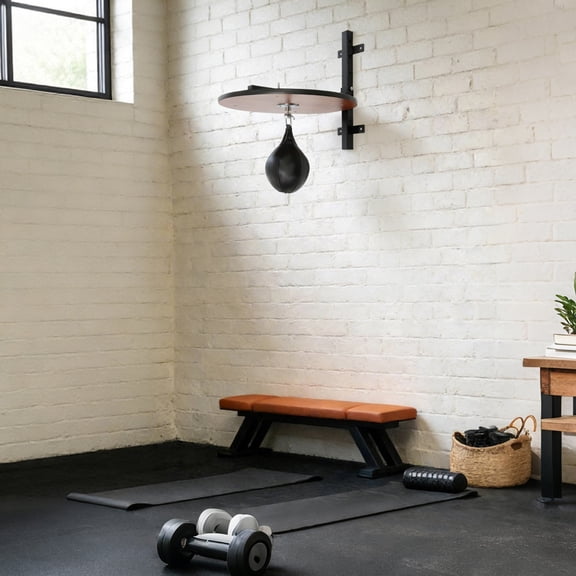 Speed Bag Platform Kit Heavy Duty Boxing Training Equipment with Punching Ball