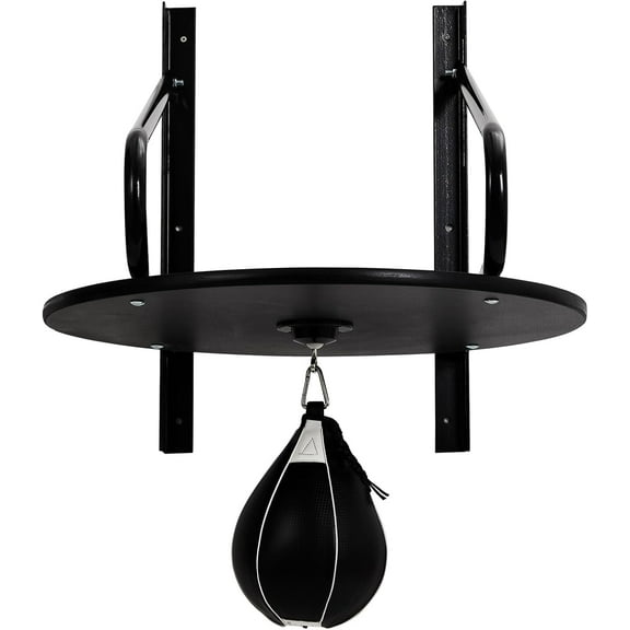 Speed Bag Platform Set, Heavy Duty Adjustable Speed Bag Platform Kit with Punching Ball, 360° Swivel Fitness Training Punching Bag, Adjustable Height Wall Mount for Boxing Training, Punching