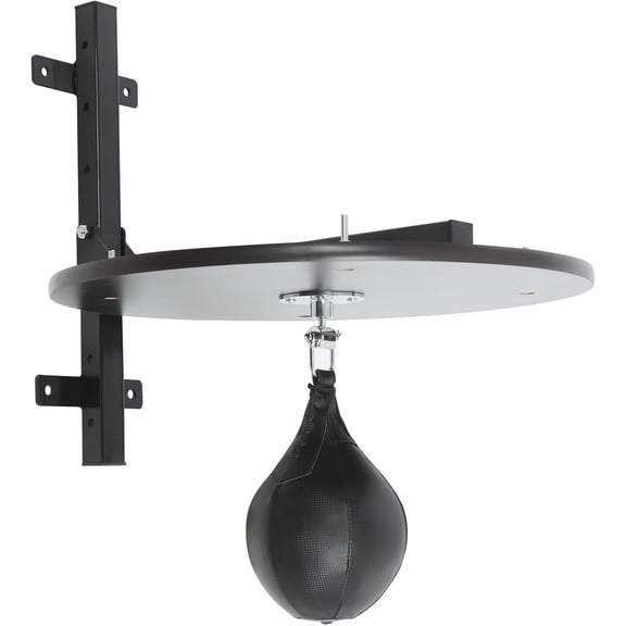 Speed Bag Platform Set Wall-Mounted Boxing Speed Reaction Training 360 Rotatable Ball Height Adjustment Boxing Training Equipment for Homes Gyms