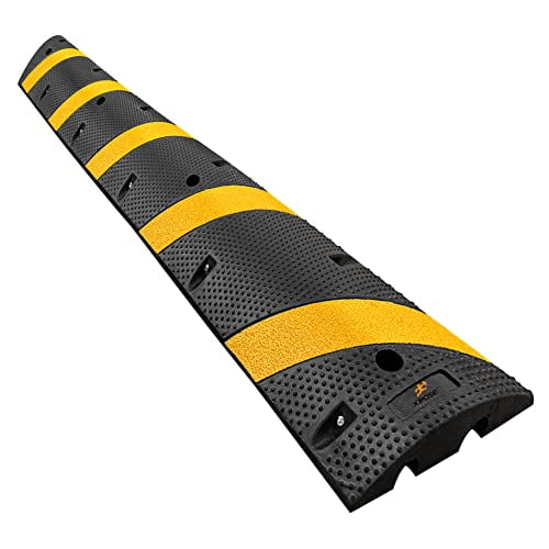 Speed Bump Strip 6 Ft Rubber Speed Humps with Modular Interlocking