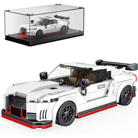 Speed Champion Car Models Building Toys with Display Case, 27031 Model Car Kits Building Blocks, Race Car Building Sets, JDM Kits for Adults Kids 8+(356PCS)