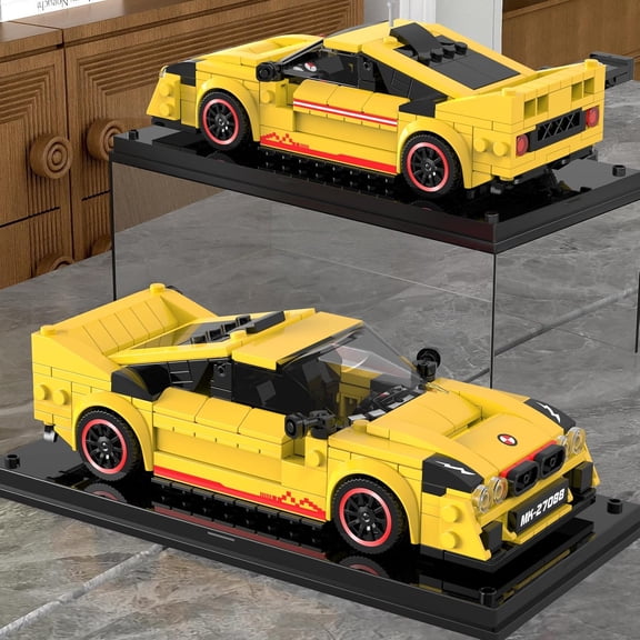 Speed Champion EVO 38 Racing Car MOC Building Set & Display Case, Creative Classic Cars,27088 Cool Vehicles Model Toys, 466 PCS