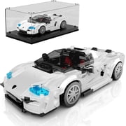 Speed Champion P80C Racing Car Building Kit with Acrylic Display Case, 27069 Collectible Model Car Kits, Building Blocks Kit Racing Toy Cars for Adult 450 PCS