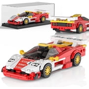Speed Champion P80C Racing Car Building Kit with Acrylic Display Case, 27069 Collectible Model Car Kits, Building Blocks Kit Racing Toy Cars for Adult 459 PCS