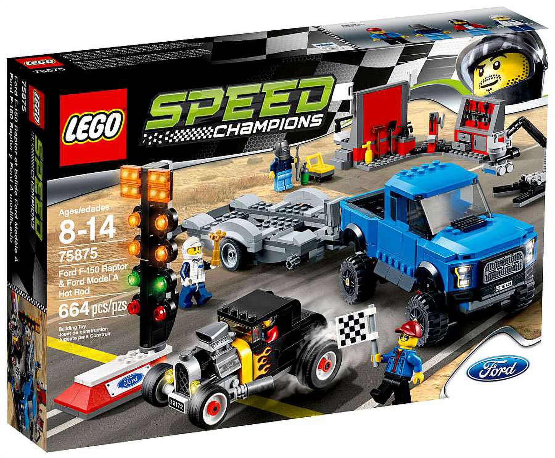 Free Shipping! Speed Champions Ford F-150 Raptor & Ford Model A