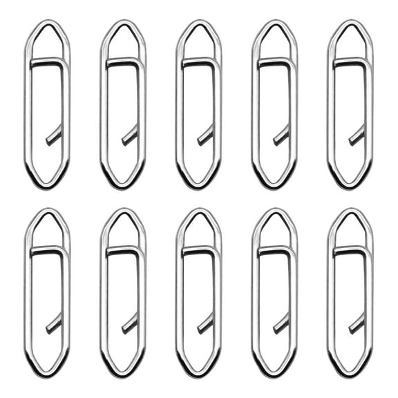 Speed Clips 10PCS Fishing Speed Clips Stainless Steel Speed Clip For Fishing Quick Change Connector Quick Snap Crankbait Tackle for Dad Practice Casting Plugs Kayak Catfish 2fish Rigs for Ice Shelter