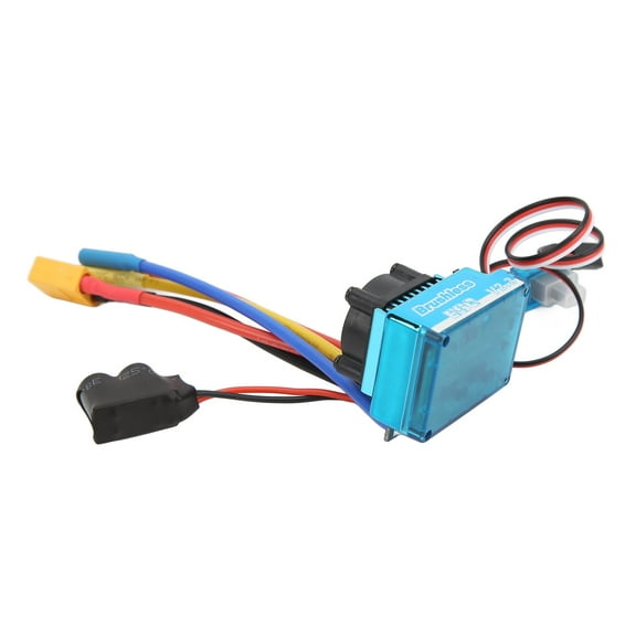 Speed Controller,120A RC Brushless ESC Programmable Waterproof Dustproof 9th Level Acceleration XT60 Plug ESC for 1/10 1/8 RC Car