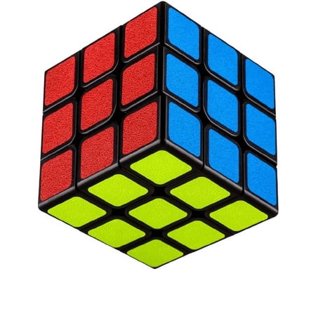 Speed Cube 3x3 Smooth Turning Magic Cube 3x3x3 Brain Teaser Puzzle Cube Sticker (2.2 inches) (2 Pack)