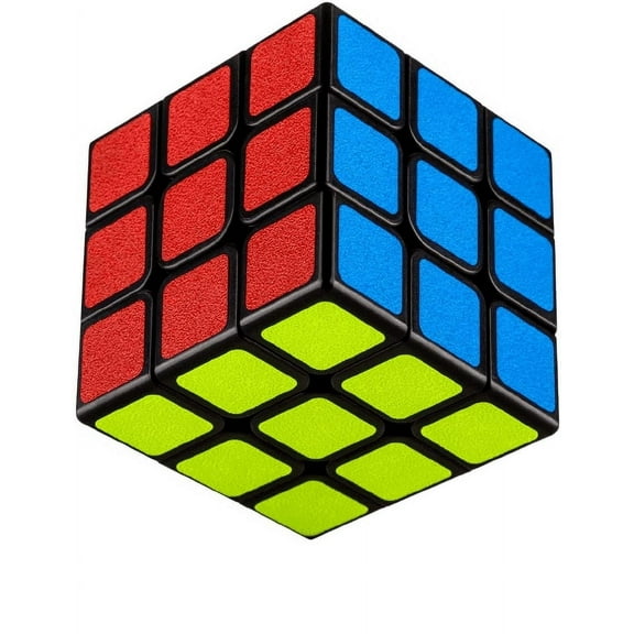 Speed Cube 3x3 Smooth Turning Magic Cube 3x3x3 Brain Teaser Puzzle Cube Sticker (2.2 inches) (2 Pack)