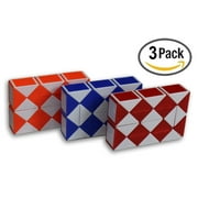 Speed Cube Magic Snake Ruler Twist Puzzle 24 Wedges Twist Toys 3 Pack!