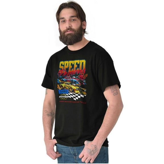 Speed Demons Racing Team Turbo Power Men's Big & Tall Crewneck Graphic Tee Brisco Brands 2X