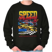 Speed Demons Racing Team Turbo Power Mens Crewneck Sweatshirt Brisco Brands M
