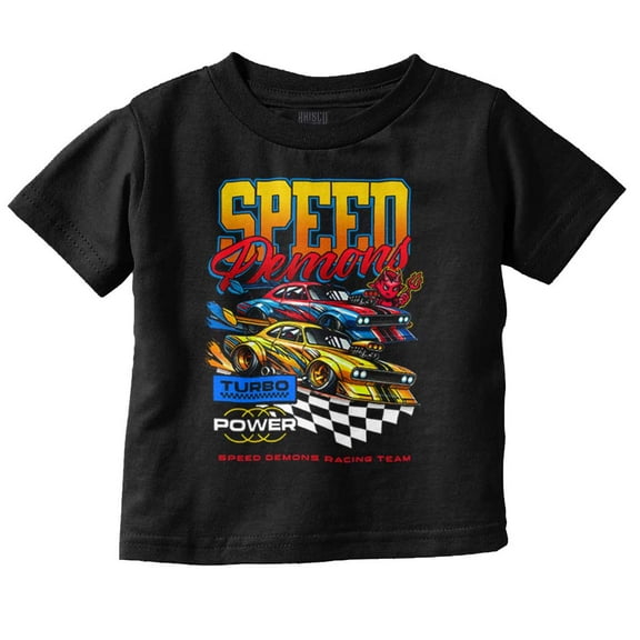 Speed Demons Racing Team Turbo Power Youth T Shirt Tee Boys Infant Toddler Brisco Brands 24M