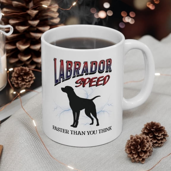 Speed Dog Ceramic Mug, Dad giferamic Mug, Grandparent gift Mug, Mom Lab gift Mug, Tea pet lover gift, Co-Worker Lab lover.