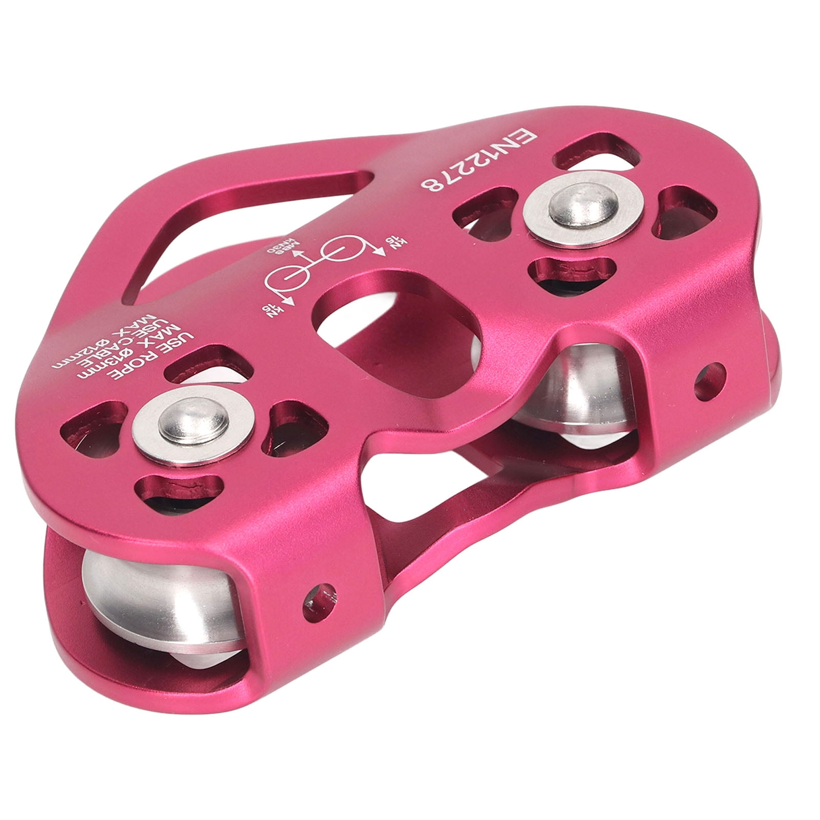 Speed Double Pulley, 25KN Zip Line Pulley Climbing Pulley Pulley