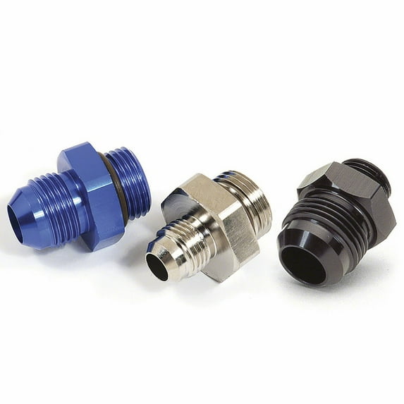 SpeedFX 577106 Adapter Fitting Dry Sump Blue Single With O-Ring
