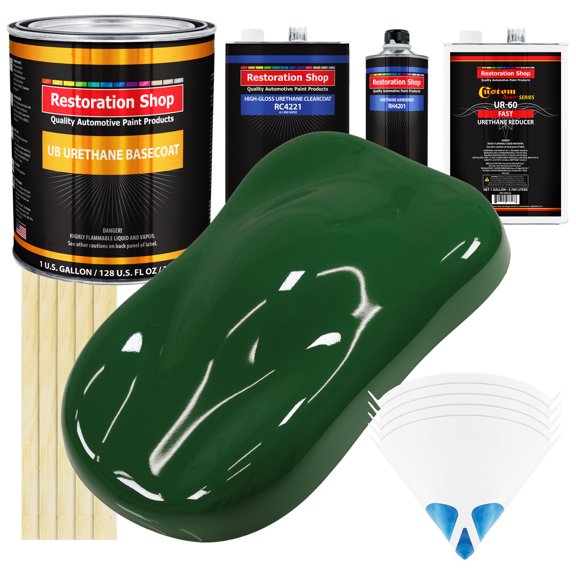 Speed Green Gallon URETHANE BASECOAT CLEARCOAT Car Auto Paint FAST Kit