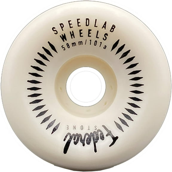 Speed Lab Federal Stone Skateboard Wheels 101a 58mm White