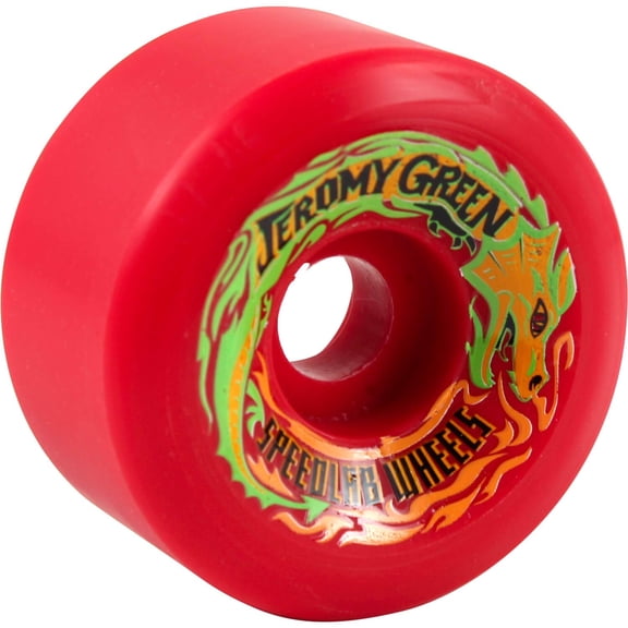 Speed Lab Green Pro Skateboard Wheels 99a 59mm Red