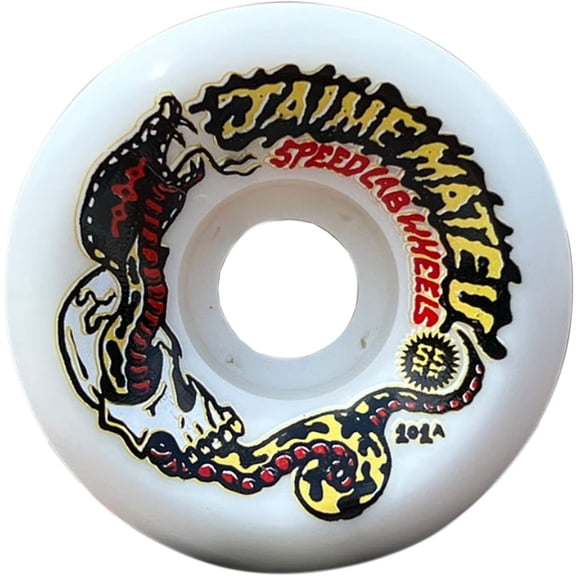 Speed Lab Jaime Mateu Pro Skateboard Wheels 101a 55mm White