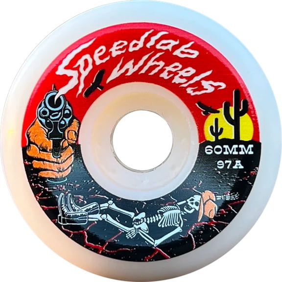Speed Lab Outlaw Skateboard Wheels 97a 60mm White