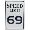 thumbnail image 1 of Speed Limit 10 MPH Sign, Slow Down Sign, Engineer Grade Reflective Sheeting, Rust Free Aluminum, Weather Resistant, Waterproof, Fade Resistant, 12" x 8" (White-10 MPH), 1 of 5