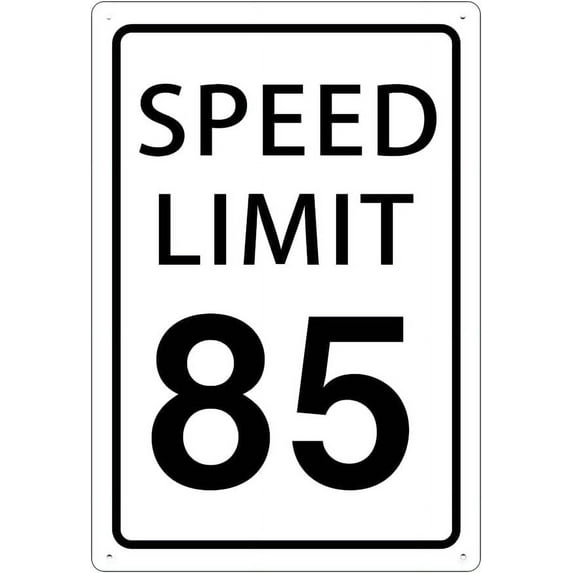 Speed Limit 10 Mph Sign, Speed Limit Signs Novelty Slow Down Sign Warning Traffic Road Street Sign 8X12 Inches