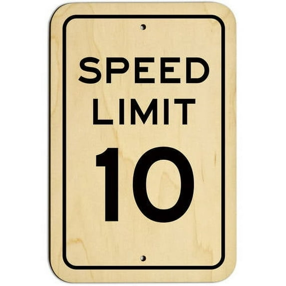Speed Limit 10 Sign