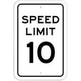thumbnail image 1 of Speed Limit 10 Sign, 1 of 1