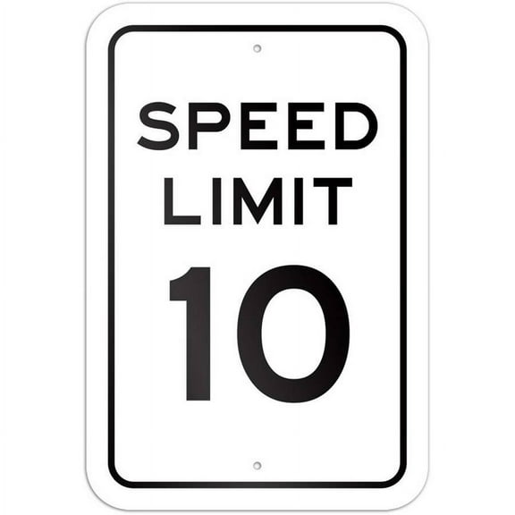 Speed Limit 10 Sign