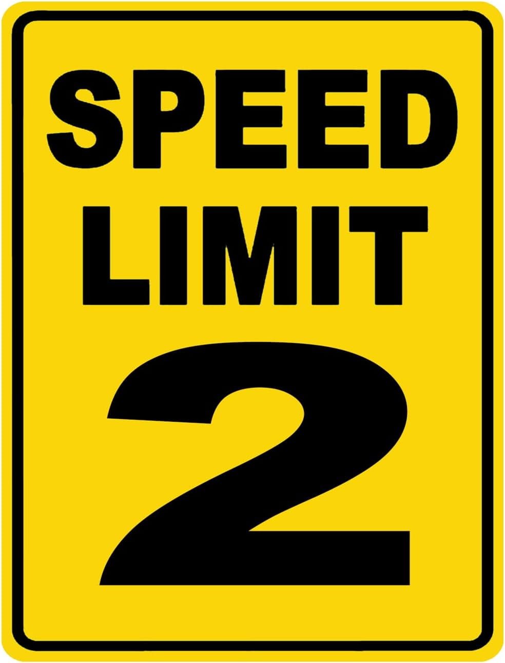 Speed Limit 2 Sign Mph Slow Warning Traffic Road Highway