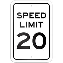 Speed Limit 20 Sign